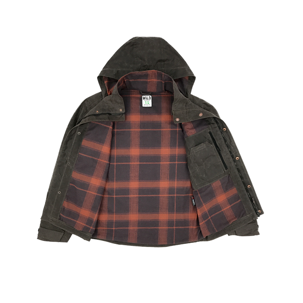 Electric Company Waxed Parka Chocolate Wild Outdoor Apparel