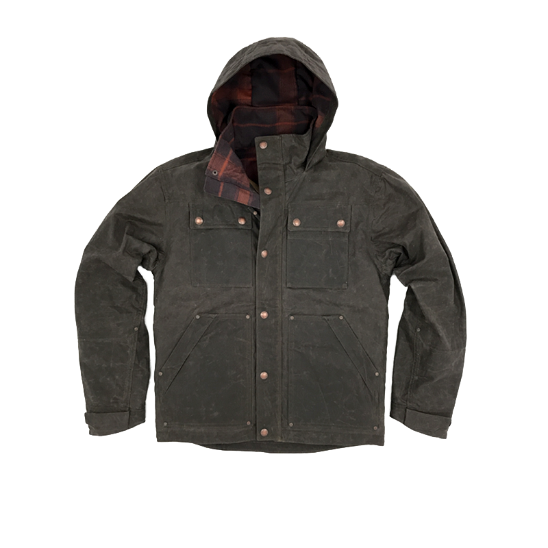 Electric Company Waxed Parka- Chocolate