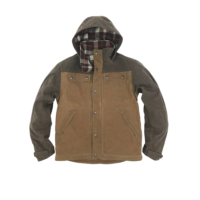 Electric Company Waxed Parka- Vermont Tan / Dark Oak