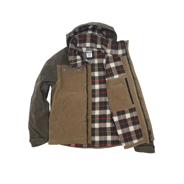 Electric Company Waxed Parka- Vermont Tan / Dark Oak - Wild