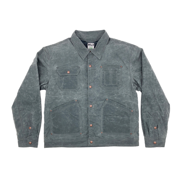 Quimby Waxed Jacket - Cement - Wild Outdoor Apparel