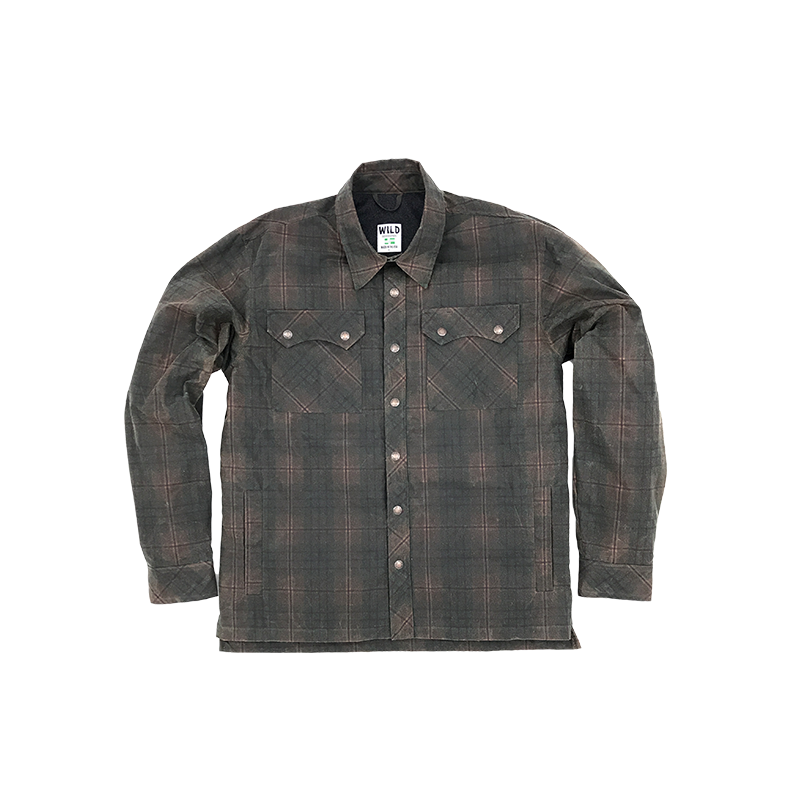 Legendary Forest Ape Waxed Shacket- Autumn plaid